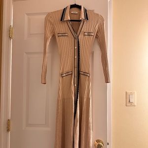 Sandro midi knit dress